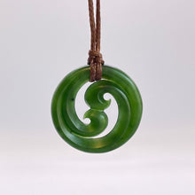 Load image into Gallery viewer, Kawakawa Double Koru Pendant
