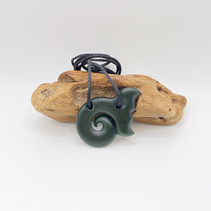 Whale Tail Koru Pendant