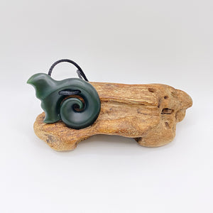 Whale Tail Koru Pendant