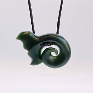 Whale Tail Koru Pendant