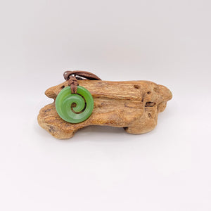 Small Inanga Koru Pendant