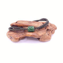 Load image into Gallery viewer, Olive, Dark Green Cord Single Beaded Bracelet
