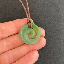 Load image into Gallery viewer, Small Inanga Koru Pendant
