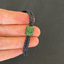 Load image into Gallery viewer, Black Cord Single Beaded Bracelet
