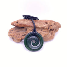 Load image into Gallery viewer, Medium Dark Koru Pendant
