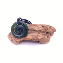 Load image into Gallery viewer, Medium Dark Koru Pendant
