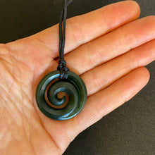 Load image into Gallery viewer, Medium Dark Koru Pendant
