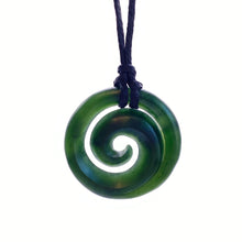 Load image into Gallery viewer, Medium Dark Koru Pendant
