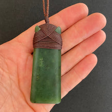 Load image into Gallery viewer, Kawakawa Cross-bound Toki Pendant
