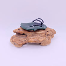 Load image into Gallery viewer, Dark Ridge-Bound Hei Matau Hook Pendant
