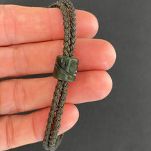 Load image into Gallery viewer, Olive, Dark Green Cord Single Beaded Bracelet
