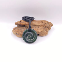 Load image into Gallery viewer, Medium Dark Koru Pendant
