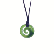 Load image into Gallery viewer, Small Kawakawa Koru Pendant

