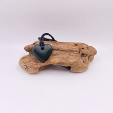 Load image into Gallery viewer, Small Dark Pounamu Heart Pendant
