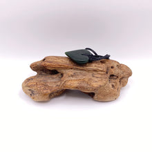 Load image into Gallery viewer, Small Dark Pounamu Heart Pendant
