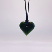 Load image into Gallery viewer, Small Dark Pounamu Heart Pendant
