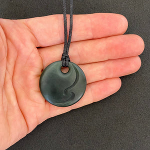 Caved Porohita Disc Pendant