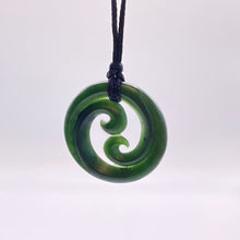 Load image into Gallery viewer, Dark Double Koru Pendant
