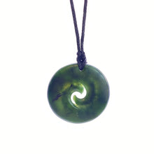 Load image into Gallery viewer, Kawakawa Double Spiral Koru Pendant
