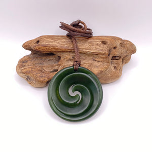 Kawakawa Double Spiral Koru Pendant