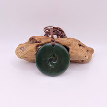 Load image into Gallery viewer, Kawakawa Double Spiral Koru Pendant
