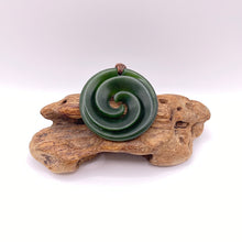 Load image into Gallery viewer, Kawakawa Double Spiral Koru Pendant
