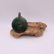 Load image into Gallery viewer, Kawakawa Double Spiral Koru Pendant
