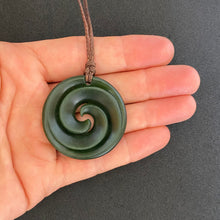 Load image into Gallery viewer, Kawakawa Double Spiral Koru Pendant
