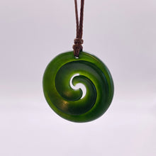 Load image into Gallery viewer, Kawakawa Double Spiral Koru Pendant
