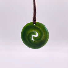 Load image into Gallery viewer, Kawakawa Double Spiral Koru Pendant
