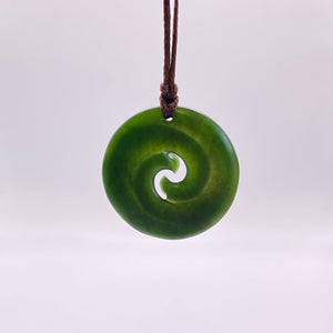 Kawakawa Double Spiral Koru Pendant