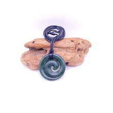 Load image into Gallery viewer, Medium Dark Koru Pendant
