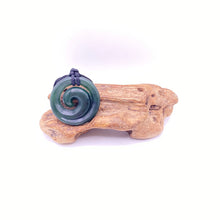 Load image into Gallery viewer, Medium Dark Koru Pendant
