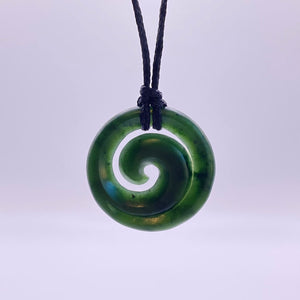 Medium Dark Koru Pendant