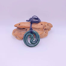 Load image into Gallery viewer, Kawakawa Double Koru Pendant
