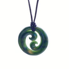 Load image into Gallery viewer, Kawakawa Double Koru Pendant
