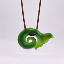 Load image into Gallery viewer, Whale Tail Koru Pendant

