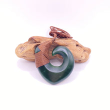 Load image into Gallery viewer, Marsden Pounamu Snood Bound Hei Matau pendant
