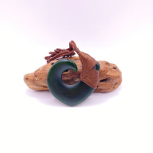 Load image into Gallery viewer, Marsden Pounamu Snood Bound Hei Matau pendant
