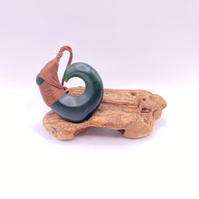 Load image into Gallery viewer, Marsden Pounamu Snood Bound Hei Matau pendant
