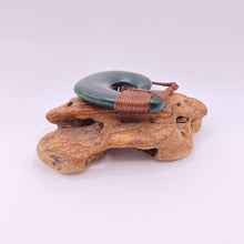 Load image into Gallery viewer, Marsden Pounamu Snood Bound Hei Matau pendant
