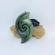 Load image into Gallery viewer, Vertical Double Spiral Koru Pendant
