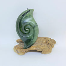 Load image into Gallery viewer, Vertical Double Spiral Koru Pendant
