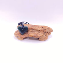 Load image into Gallery viewer, Dark Pounamu Heart Pendant
