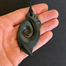 Load image into Gallery viewer, Dark Manaia with Koru Tail
