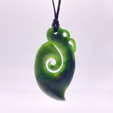 Load image into Gallery viewer, Dark Manaia with Koru Tail
