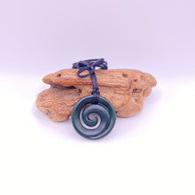 Load image into Gallery viewer, Medium Dark Koru Pendant
