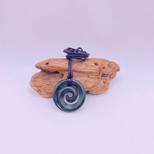 Load image into Gallery viewer, Medium Dark Koru Pendant
