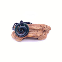 Load image into Gallery viewer, Medium Dark Koru Pendant
