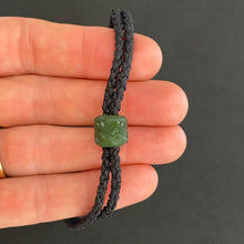 Load image into Gallery viewer, Black Cord Single Beaded Bracelet
